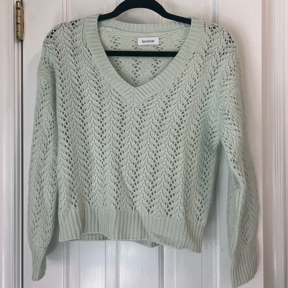 NAADAM light teal cashmere sweater